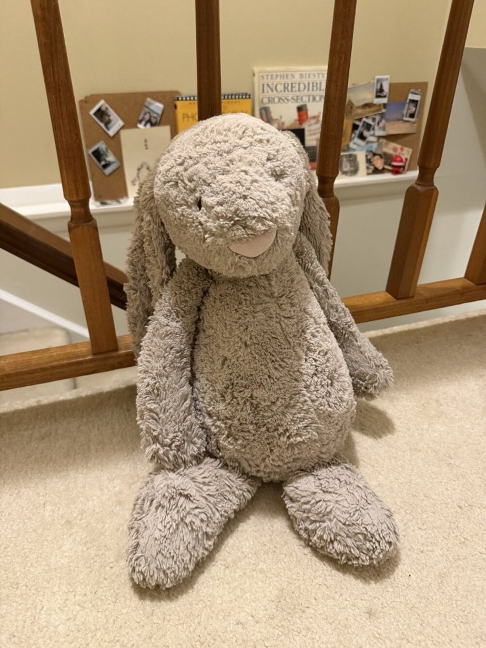 Jellycat Bashful Bunny Large Beige Plush 14.5 Inch Stuffed Animal